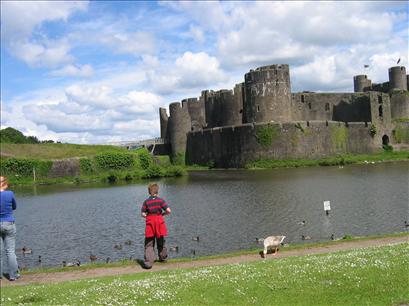 Will feeding the ducks at Caerphilly Castle