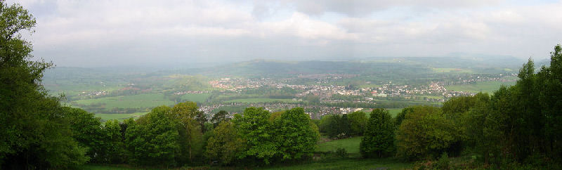 Monmouth from The Kymin (widescreen)