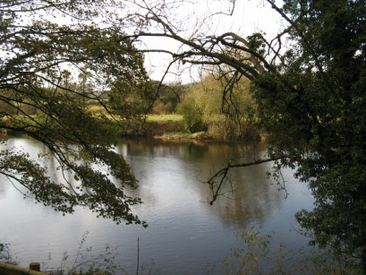 The Wye from the diused railway line